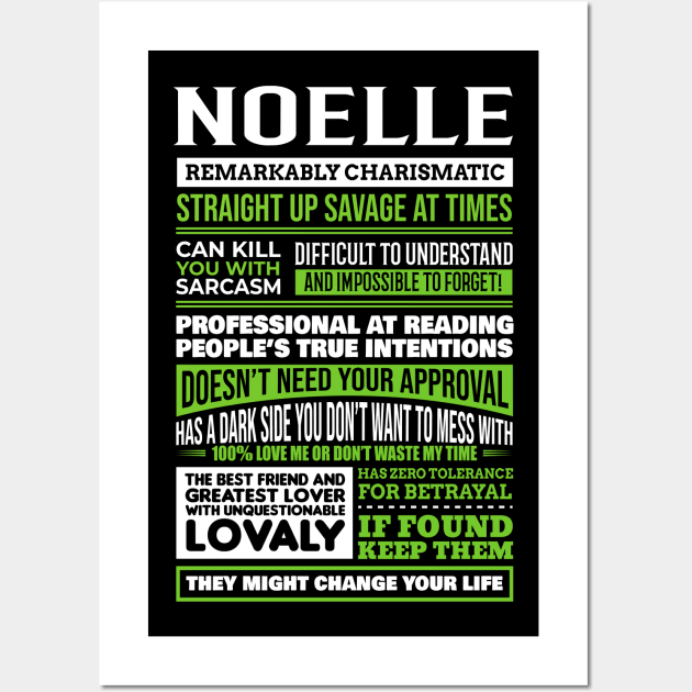 Noelle Wall Art by Guitar Hero-Typography 